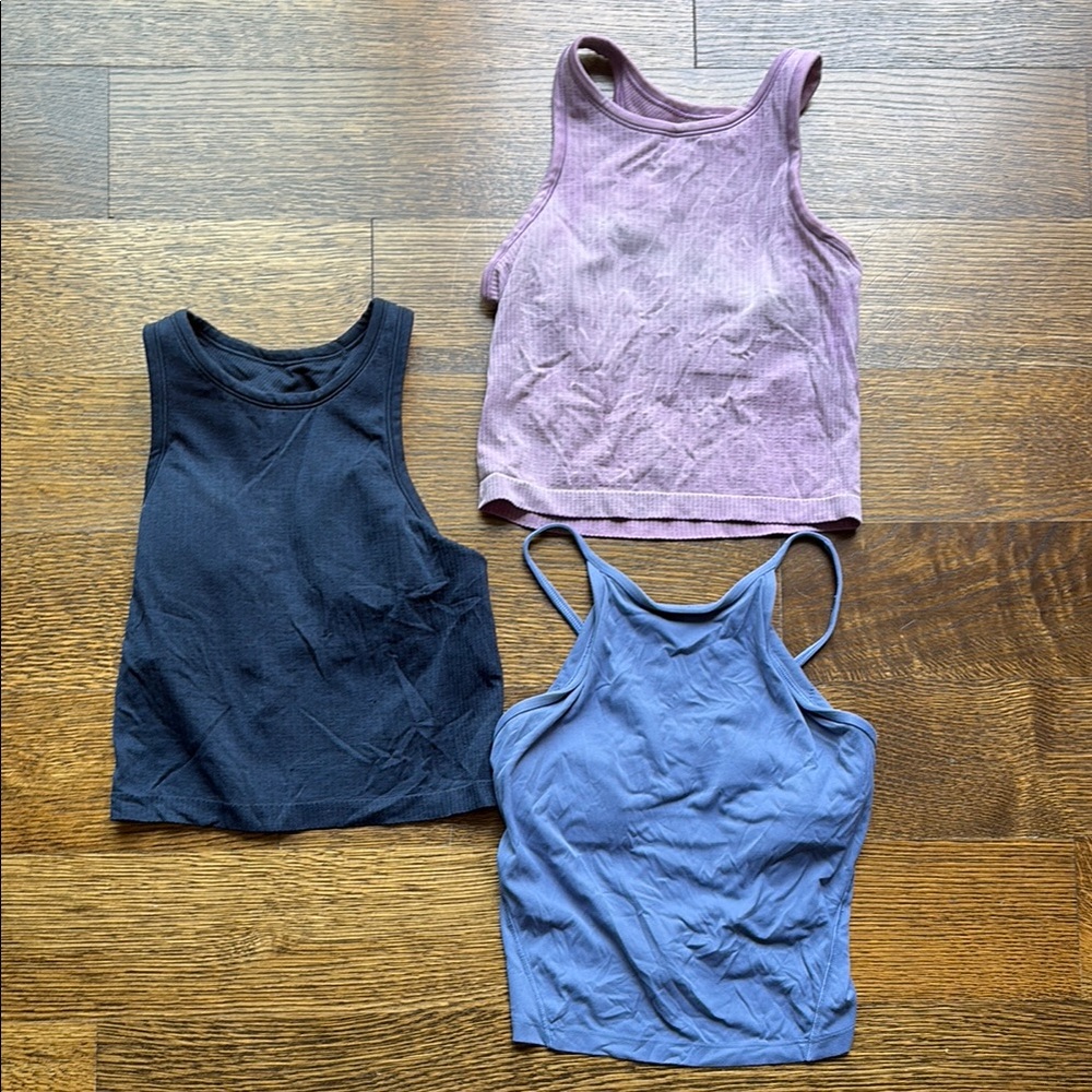Lululemon Women's Tank Tops - Set of 3